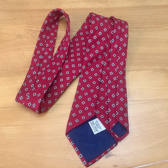 Liberty Vintage 100% Silk Tie Made in USA Red White Blue VGUC 59" - Picture 2 of 9